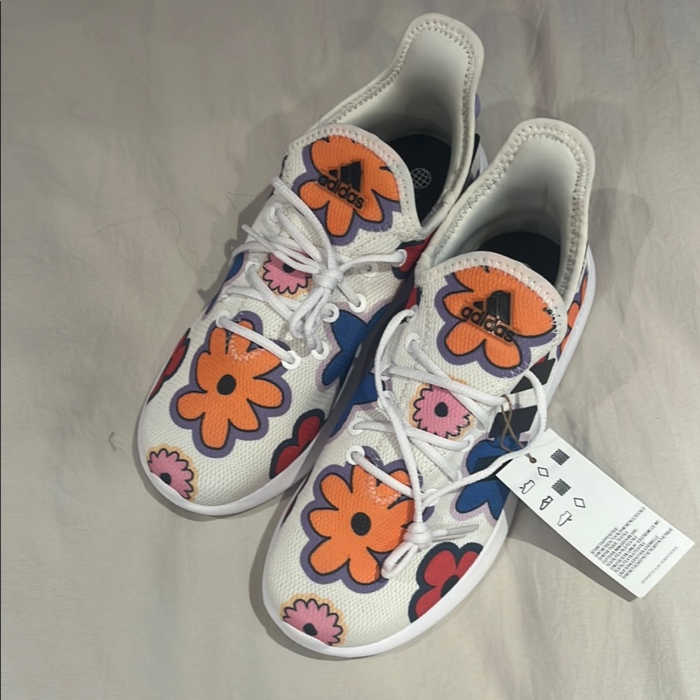 Adidas Big Kids Girls Floral Sneakers - Multicolor